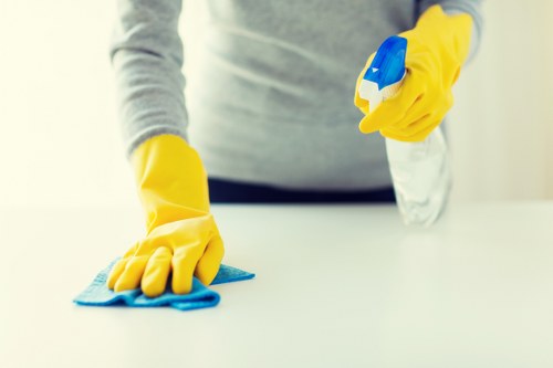 Clean and refreshed interior space after carpet cleaning