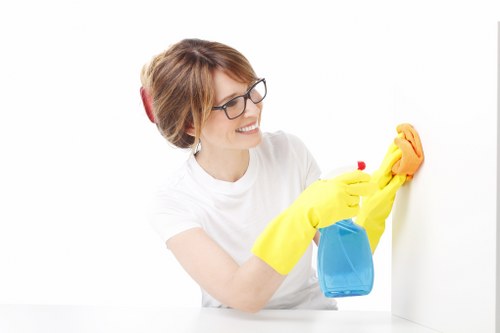 Cleaning team preparing for a scheduled carpet cleaning visit